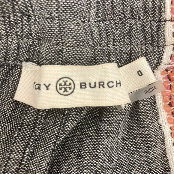 Tory Burch Striped Tweed High Waist Ankle Pants Size 0 - Picture 11 of 14